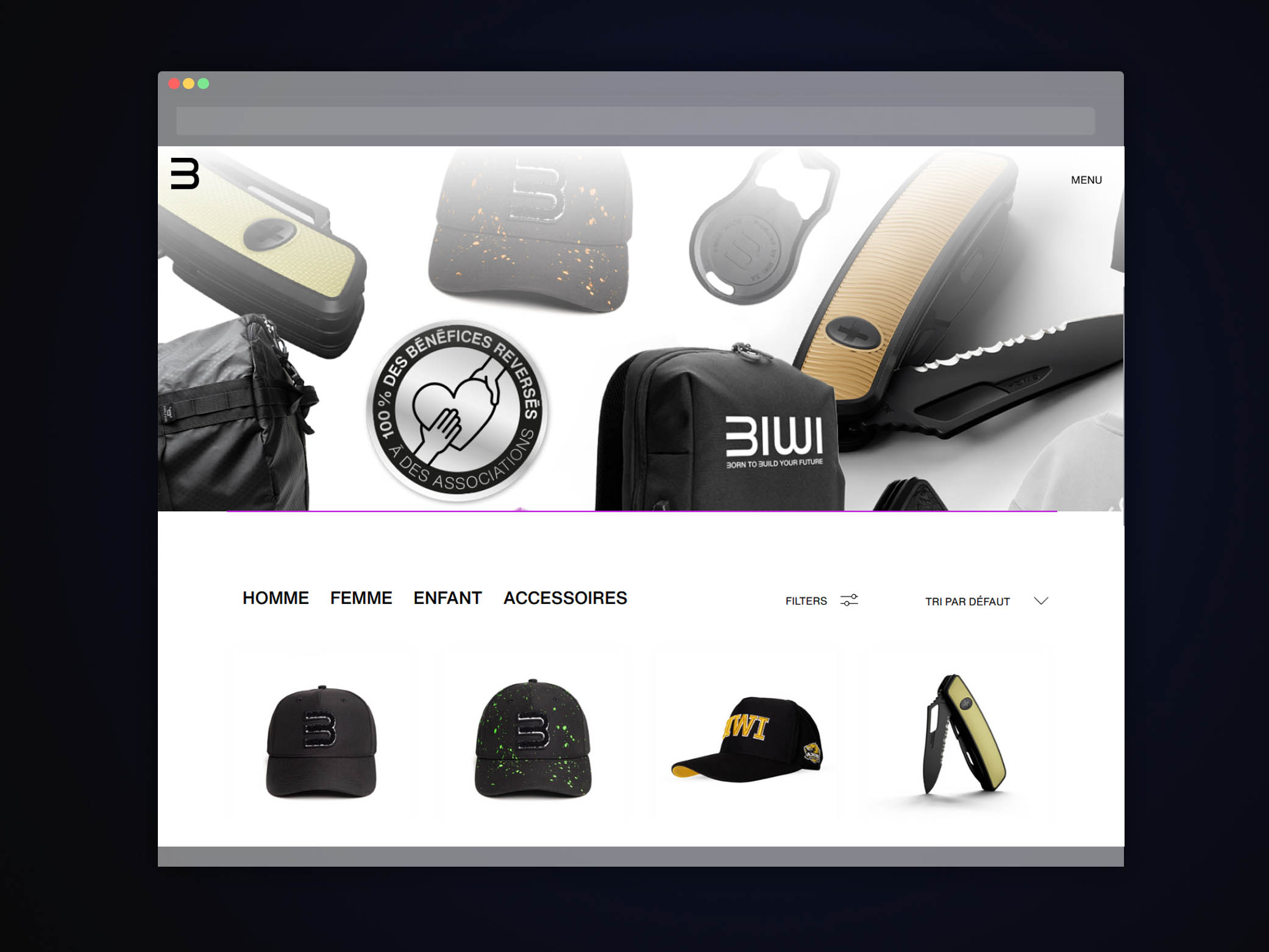 Aperçu du projet BIWI SA – E-Commerce réalisé par Step One en Suisse (image 2366)