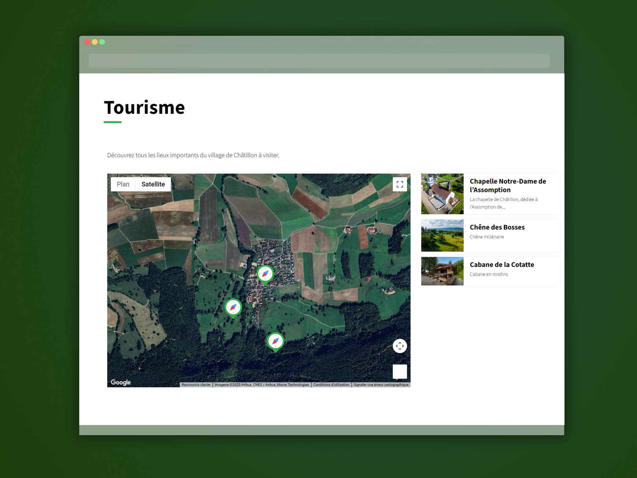 Aperçu du projet Commune de Châtillon – Site internet réalisé par Step One en Suisse (image 2388)