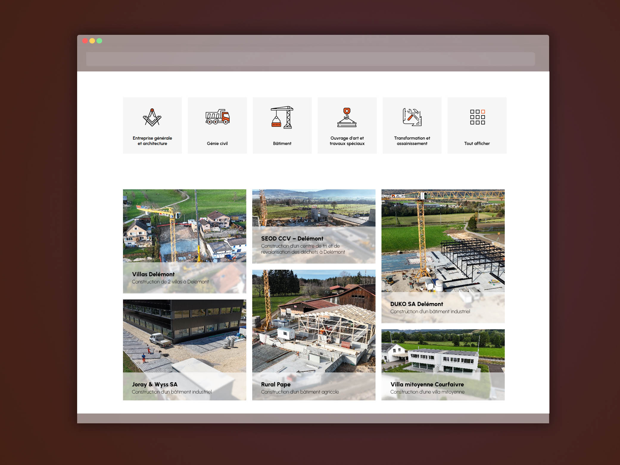 Aperçu du projet Joliat SA – Site internet réalisé par Step One en Suisse (image 2393)