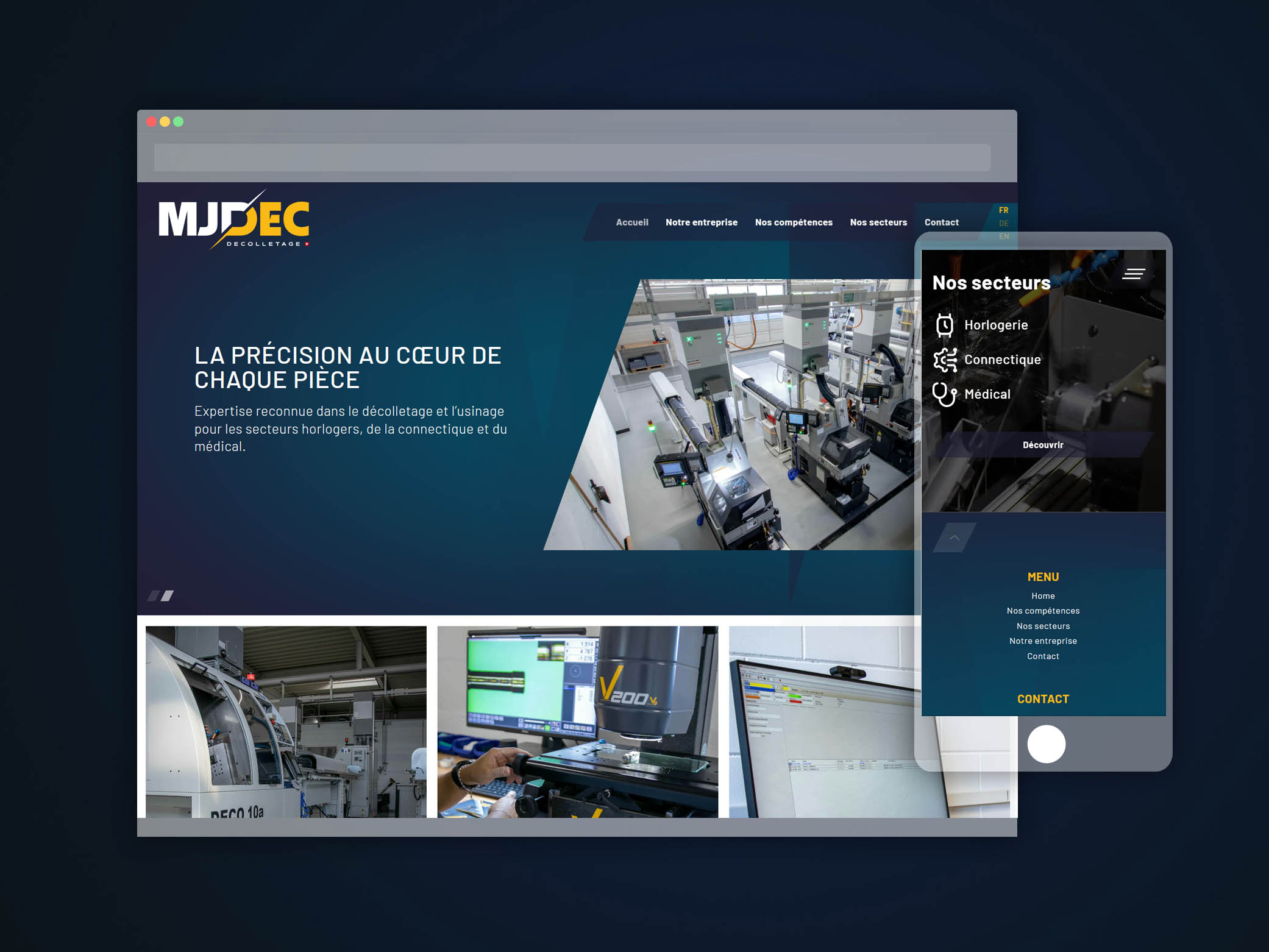 Projet MJDec SA - site internet Suisse - par Step One